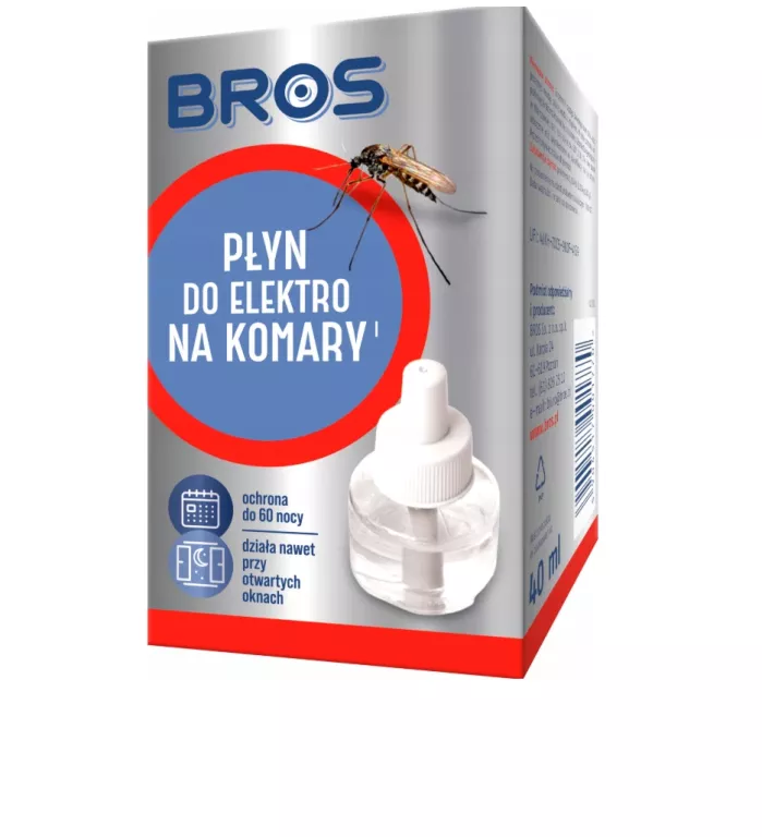 BROS PŁYN UZUPEŁNIAJĄCY DO URZĄDZENIA ELEKTRO, SKUTECZNA OCHRONA NA 60 NOC