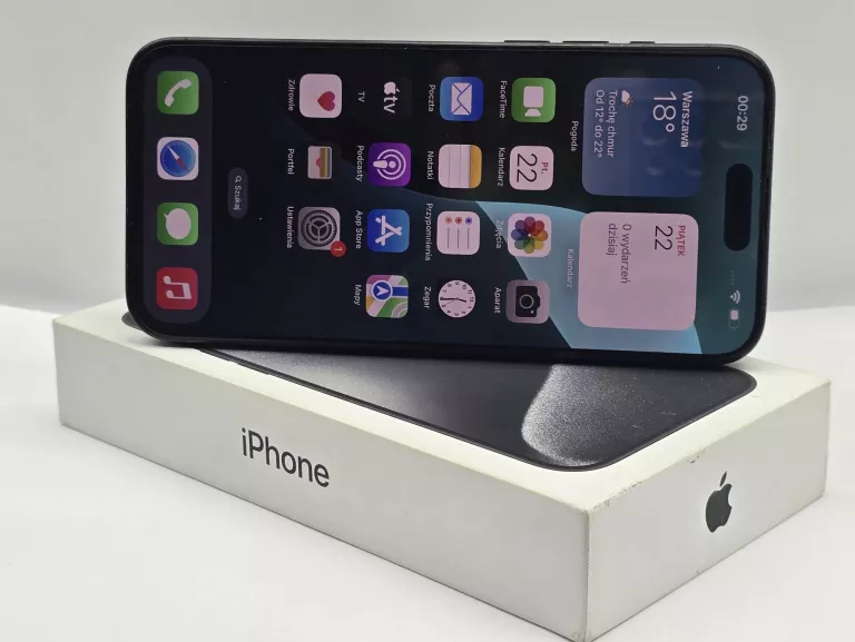 SMARTFON APPLE IPHONE 15 PRO MAX 8/256 GB BAT 100% STAN PERFEKCYJNY !!!