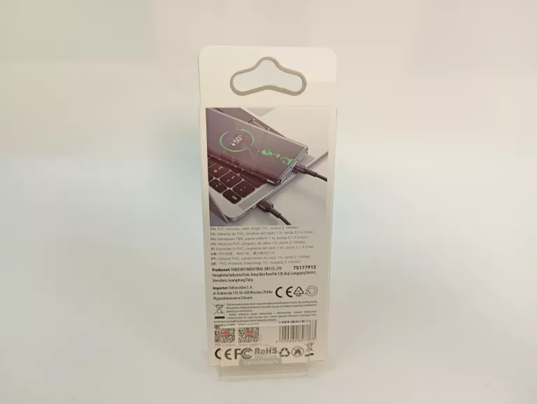 KABEL USB – USB TYP C 2.1A 1M XO NB212