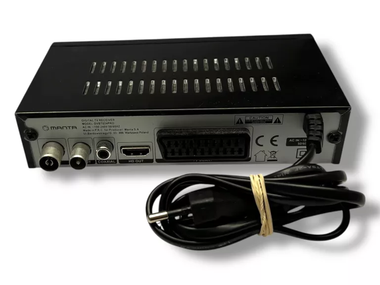 DEKODER MANTA DVBT024PRO DVBT-2 HVEC H.264