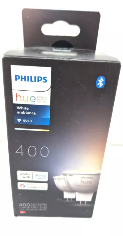 ŻARÓWKI LED PHILIPS HUE GU 5.3 MR16 400 LM 5,1 W 12 V 2200-6500 K 2 SZT.