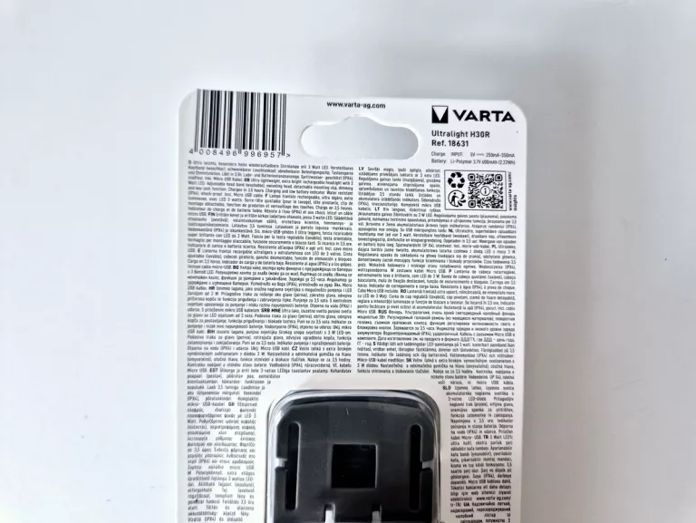LATARKA VARTA OUTDOOR SPORTS ULTRALIGHT H30R
