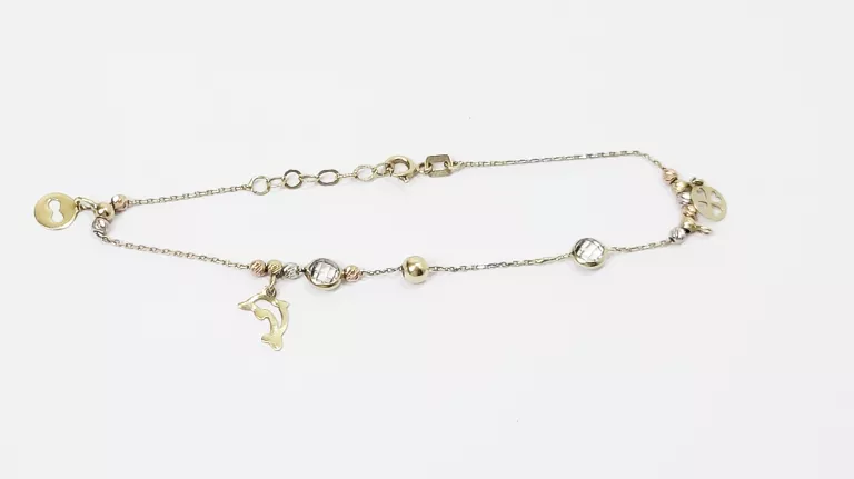ŚLICZNA ZŁOTA BRANSOLETKA 14CT 2,28G 19CM