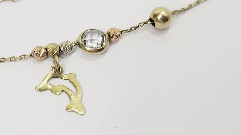 ŚLICZNA ZŁOTA BRANSOLETKA 14CT 2,28G 19CM