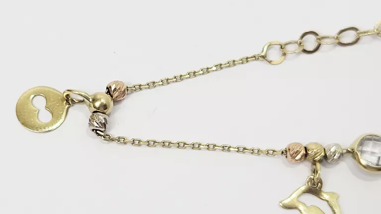 ŚLICZNA ZŁOTA BRANSOLETKA 14CT 2,28G 19CM