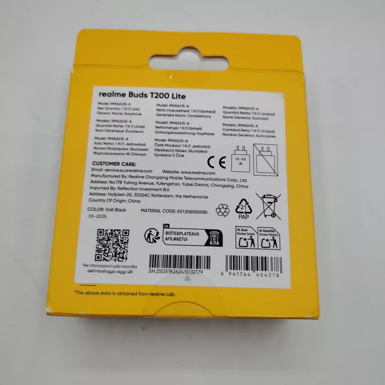 SŁUCHAWKI REALME BUDS T200 LITE