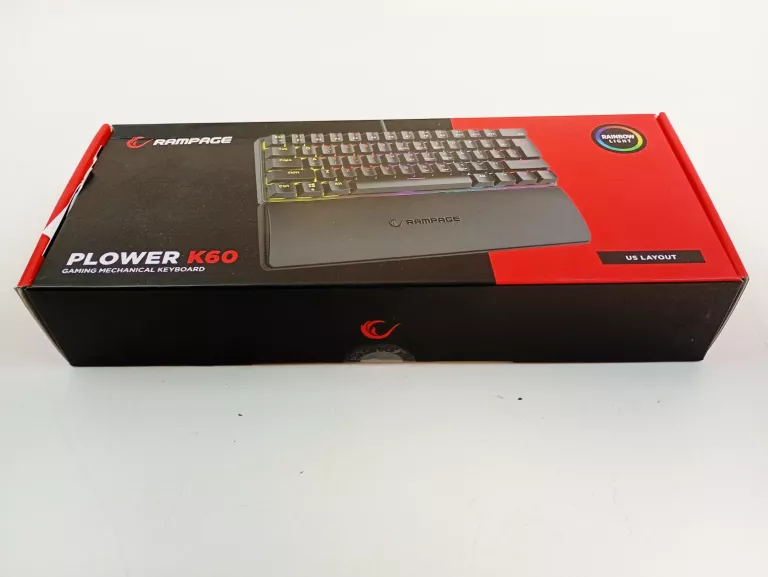 KLAWIATURA RAMPAGE PLOWER K60 CZARNA