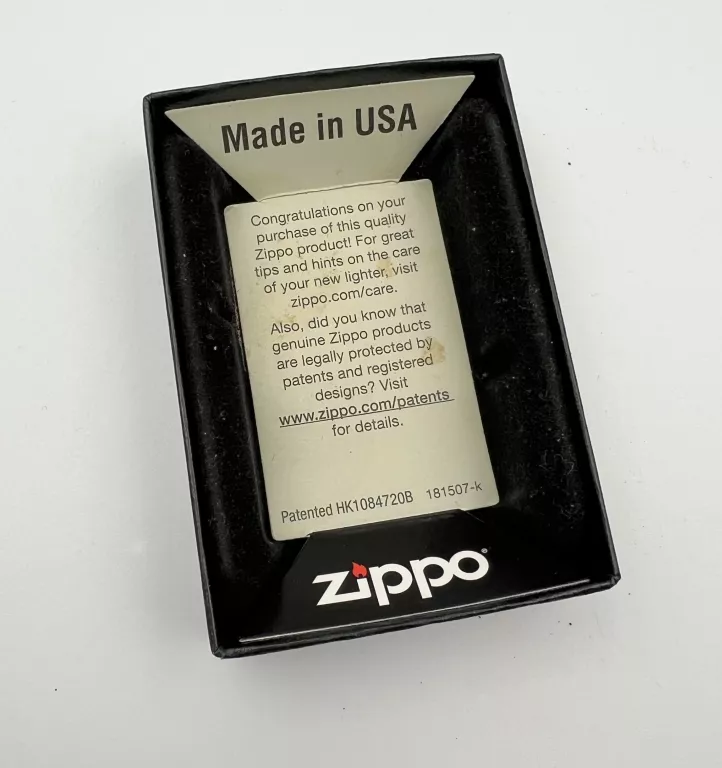 ZAPALNICZKA ZIPPO PUDEŁKO