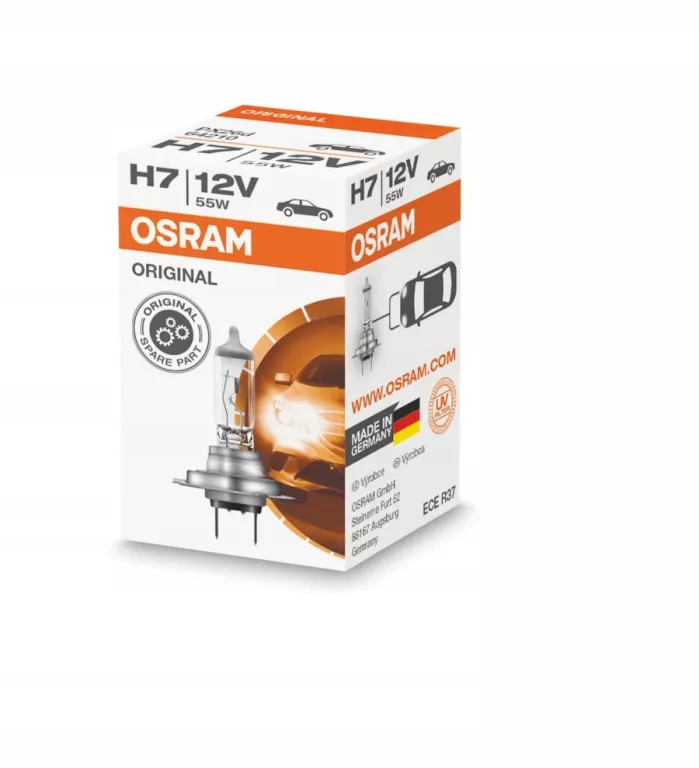 ŻARÓWKA OSRAM ORIGINAL 64210 H7 12V 55W PX26D TRADYCYJNA/ HALOGENOWA 1SZT.