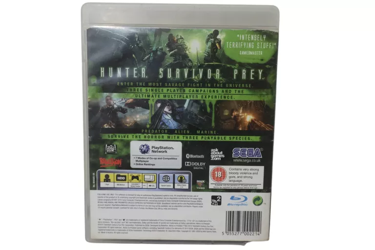 GRA PS3 ALIENS VS PREDATOR