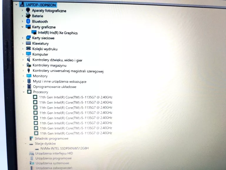 LAPTOP HP 15S-EQ1082NW #I5/RAM8