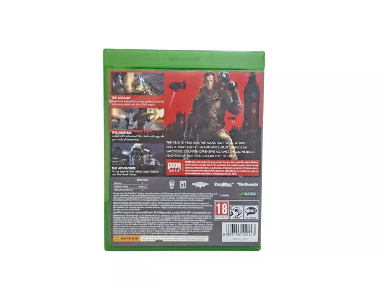 GRA NA KONSOLĘ WOLFENSTEIN: THE NEW ORDER XBOX ONE