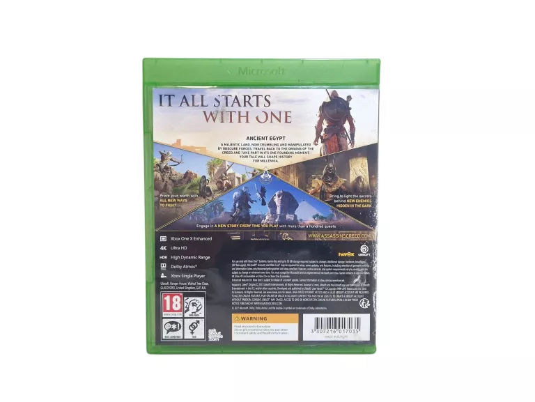 GRA NA KONSOLĘ ASSASSIN'S CREED ORIGINS XBOX ONE