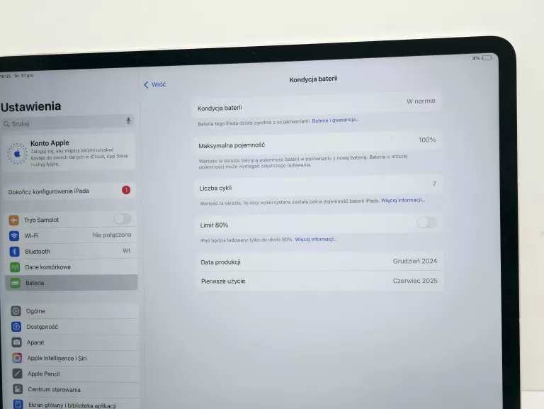 APPLE IPAD AIR 13" M3 128GB WI-FI + CELLULAR (7.GEN) ZŁOTY