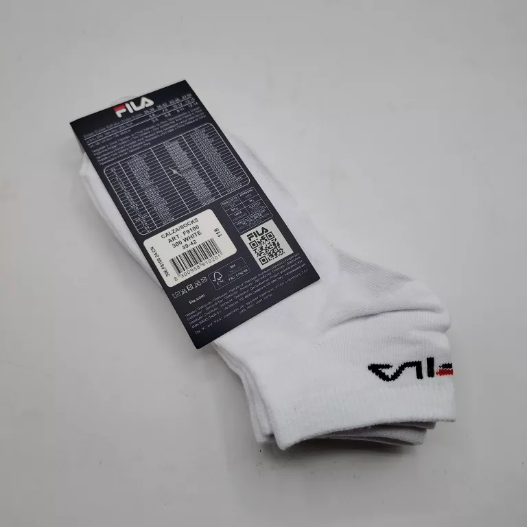 SKARPETY FILA 3PACK BIAŁE ROZMIAR 39-42