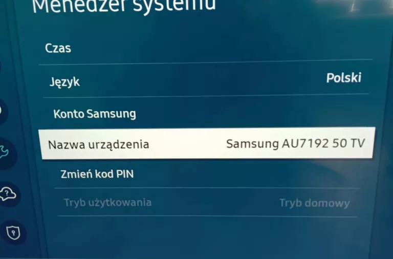 TELEWIZOR SAMSUNG UE50AU7192