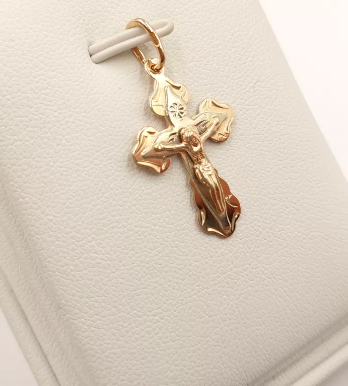 ZŁOTA ZAWIESZKA KRZYŻ 585 1.53G