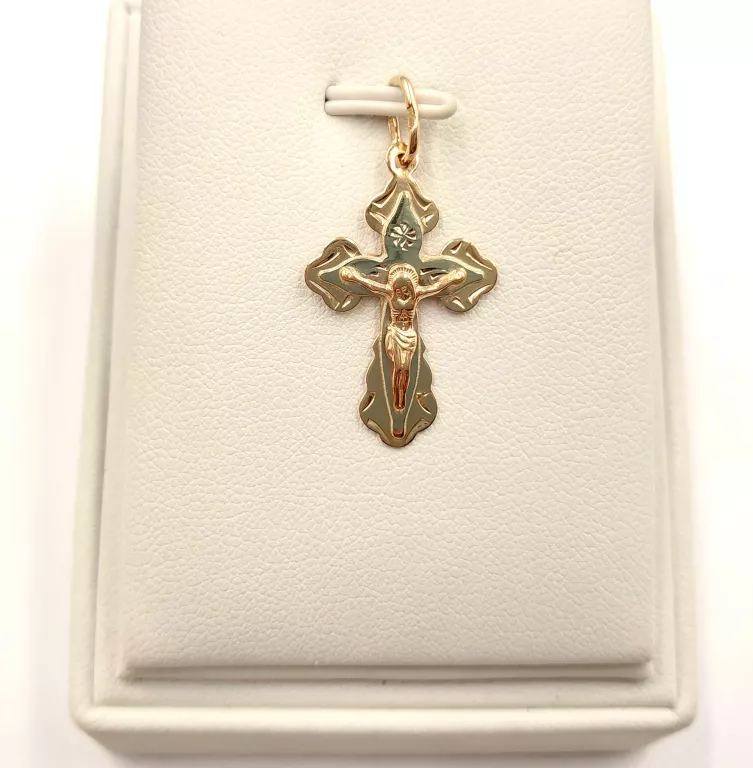 ZŁOTA ZAWIESZKA KRZYŻ 585 1.53G