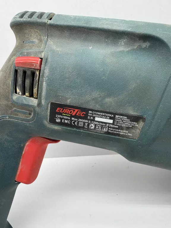 MŁOTOWIERTARKA EUROTEC RH-2600 2600W