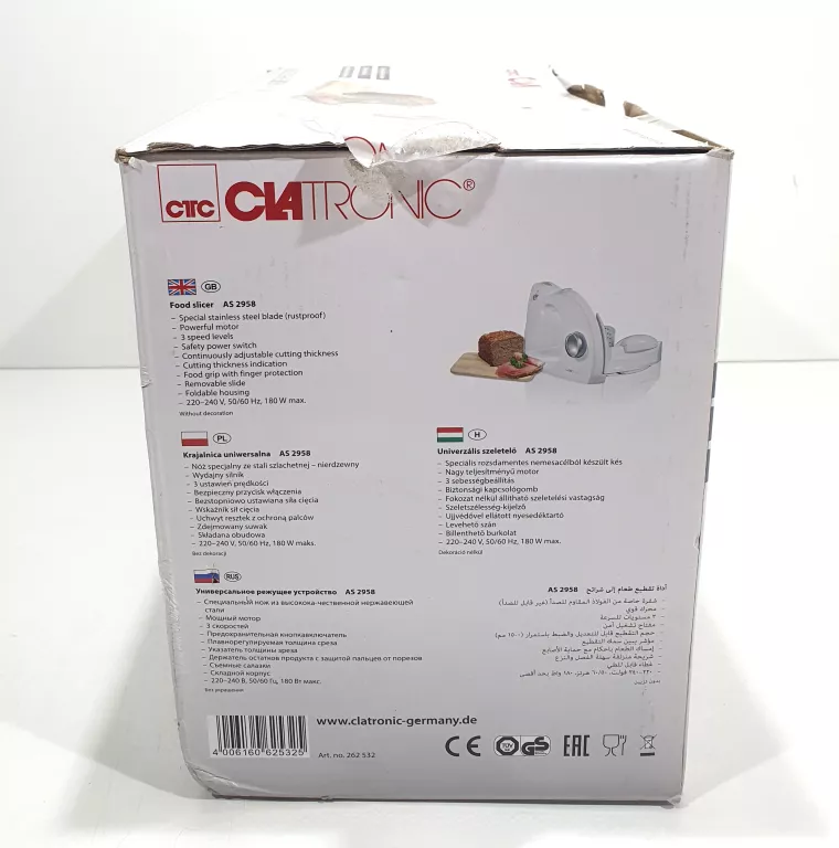 KRAJALNICA CLATRONIC AS 2958