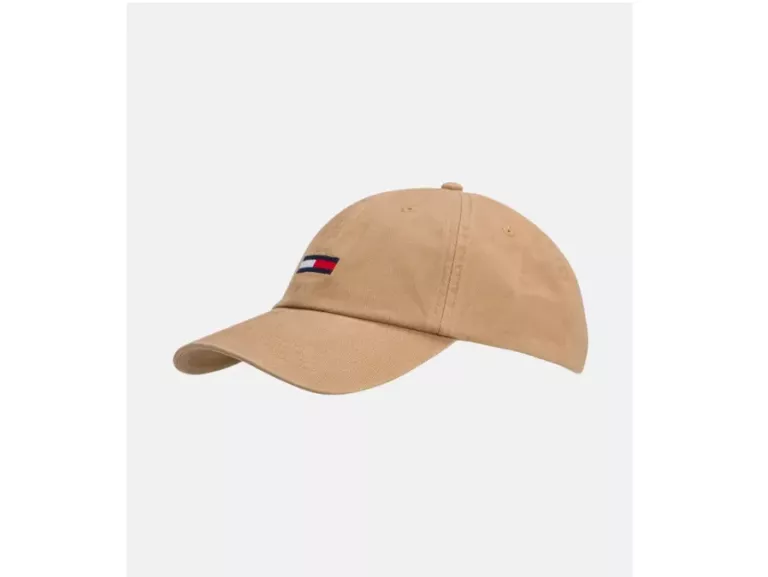 TOMMY HILFIGER CZAPKA BASEBALLOWA W KOLORZE WIELBŁĄDZIM