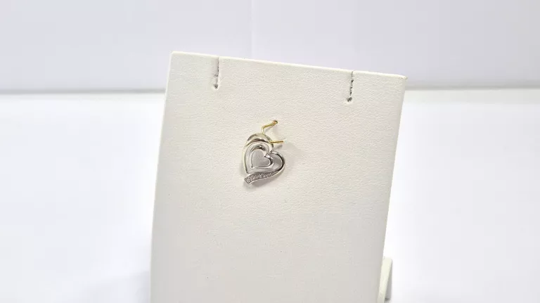 ZŁOTA ZAWIESZKA Z BRYLANTAMI 0,01CT 585 0,88G 14K CERTYFIKAT