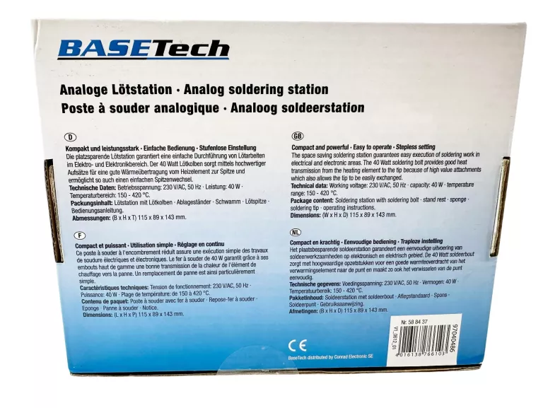 STACJA LUTOWNICZA BASETECH JLT-13 40W DO +420C