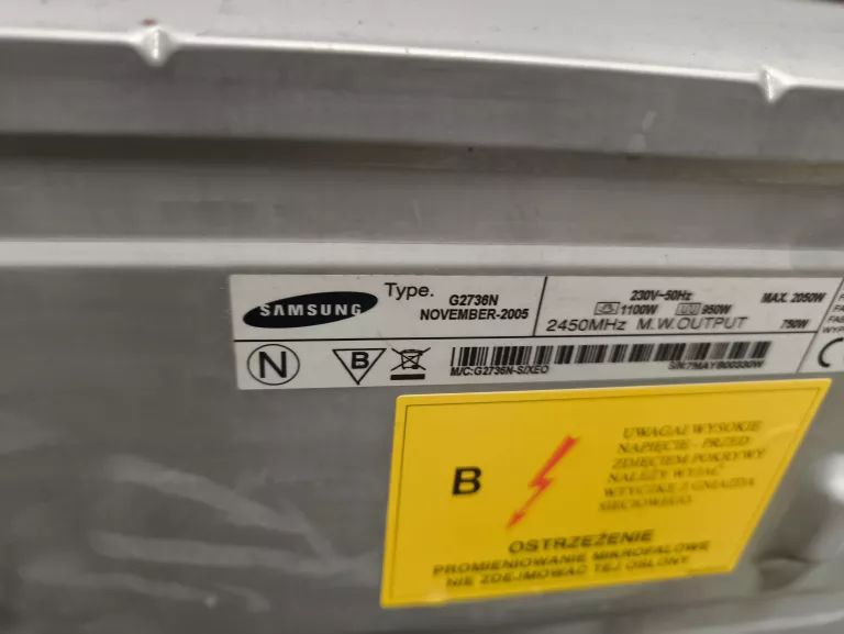 KUCHENKA MIKROFALOWA SAMSUNG G2736N