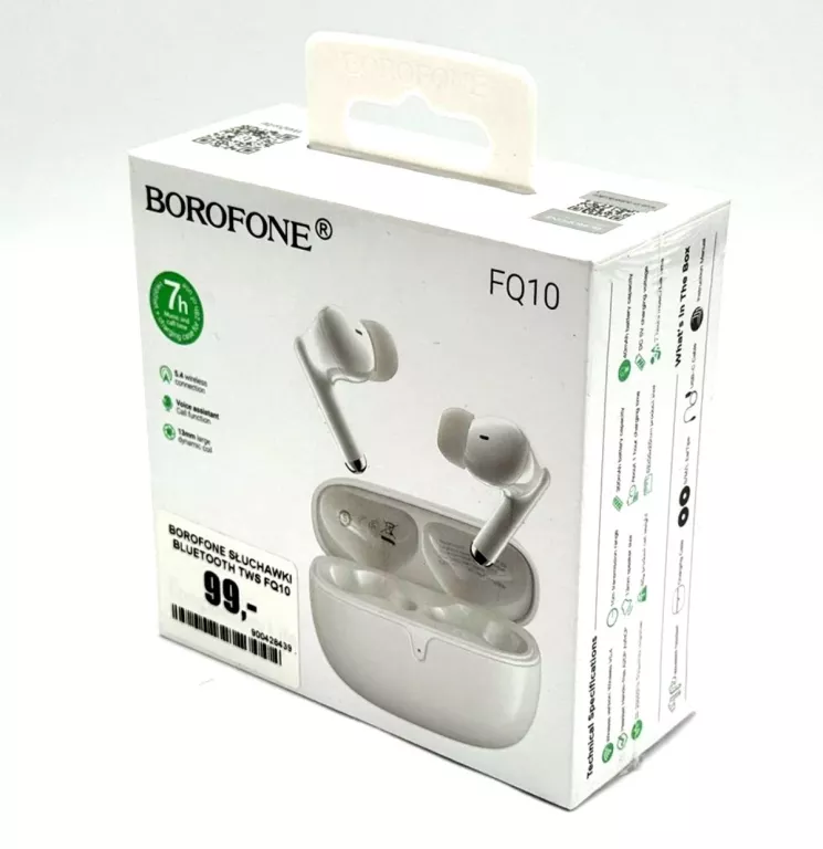 SŁUCHAWKI BLUETOOTH TWS FQ10 JOYFUL BIAŁE