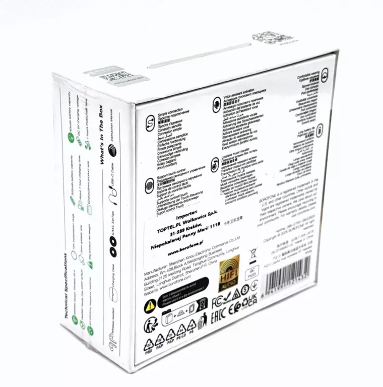 SŁUCHAWKI BLUETOOTH TWS FQ10 JOYFUL BIAŁE