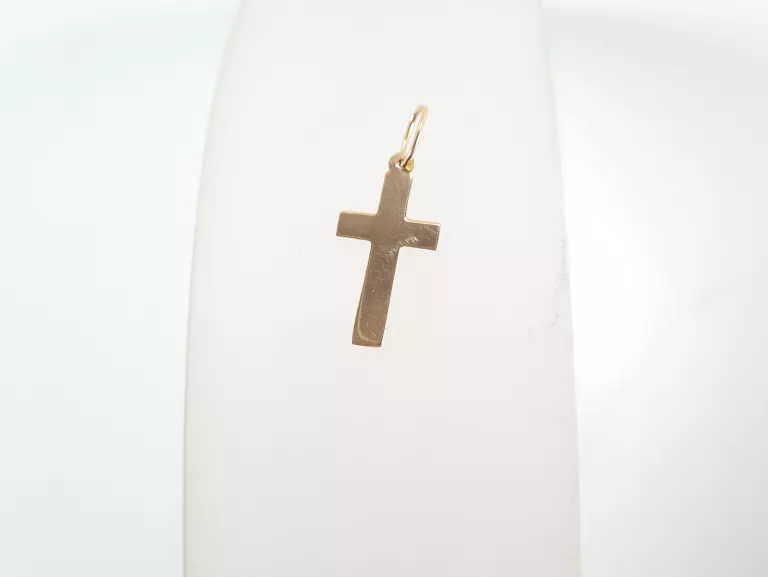 ZŁOTA ZAWIESZKA KRZYŻYK 0,67G 585