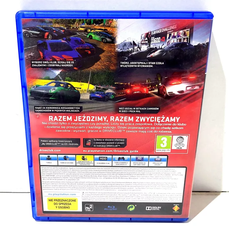 GRA NA PS4 DRIVE CLUB
