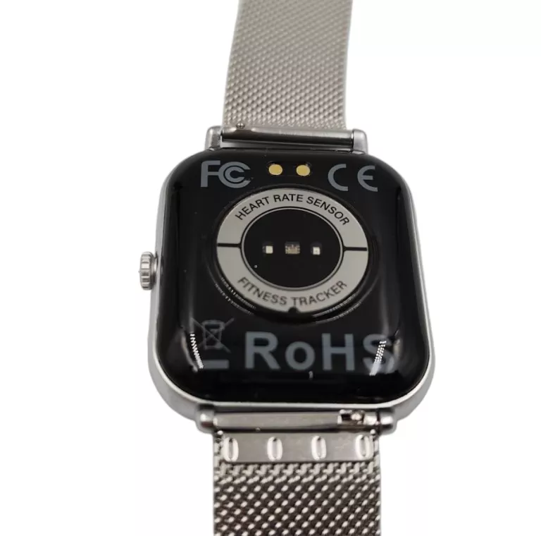 SMARTWATRWATCH BL02 BRANSOLETKA SREBRNA + PASEK DODATKOWY