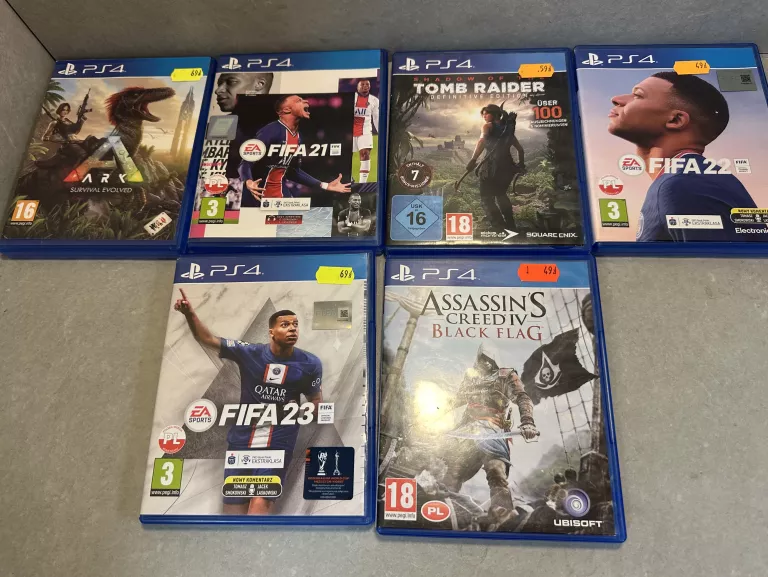 KONSOLA PS4 SLIM 1 TB + 2 PADY + 6 GIER ZESTAW