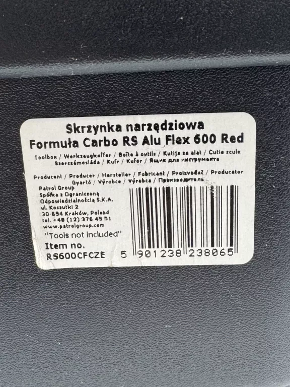 SKRZYNKA NA NARZĘDZIA PATROL FORMULA CARBO RS 600 FLEX /EAN: 5901238238065