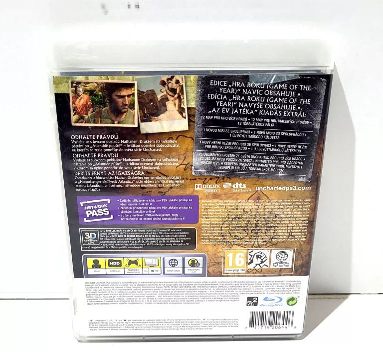 UNCHARTED 3 DRAKE'S DECEPTION GAME OF THE YEAR PS3
