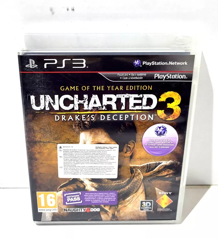 UNCHARTED 3 DRAKE'S DECEPTION GAME OF THE YEAR PS3