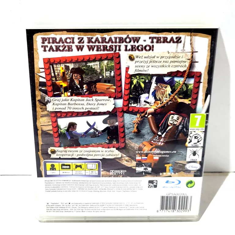 GRA NA PS3 LEGO PIRACI Z KARAIBÓW PL