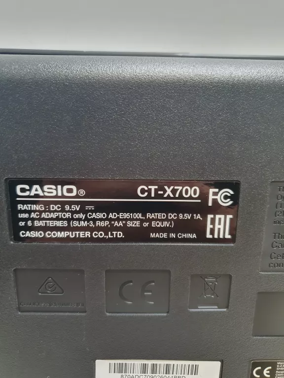 KEYBOARD CASIO CT-X700 + STOJAK
