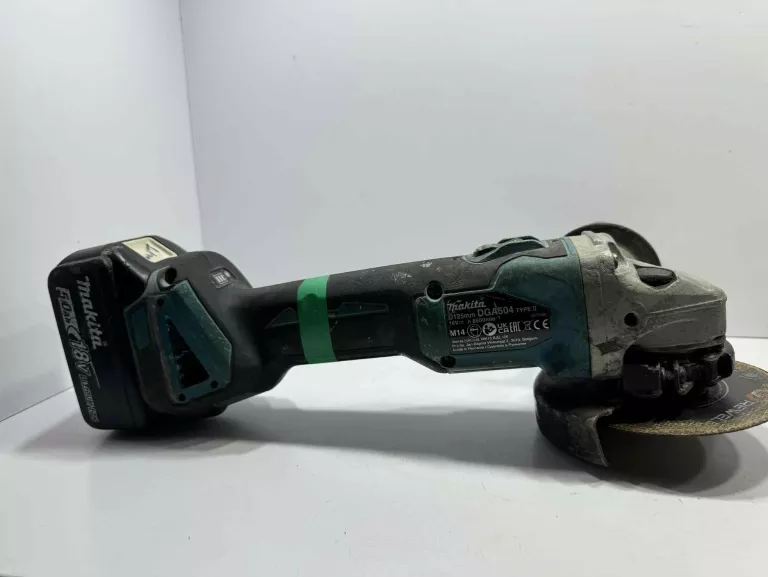 MAKITA DGA504 AKUMULATOROWA SZLIFIERKA KĄTOWA 125MM + PODWOJNA ŁADOWARKA
