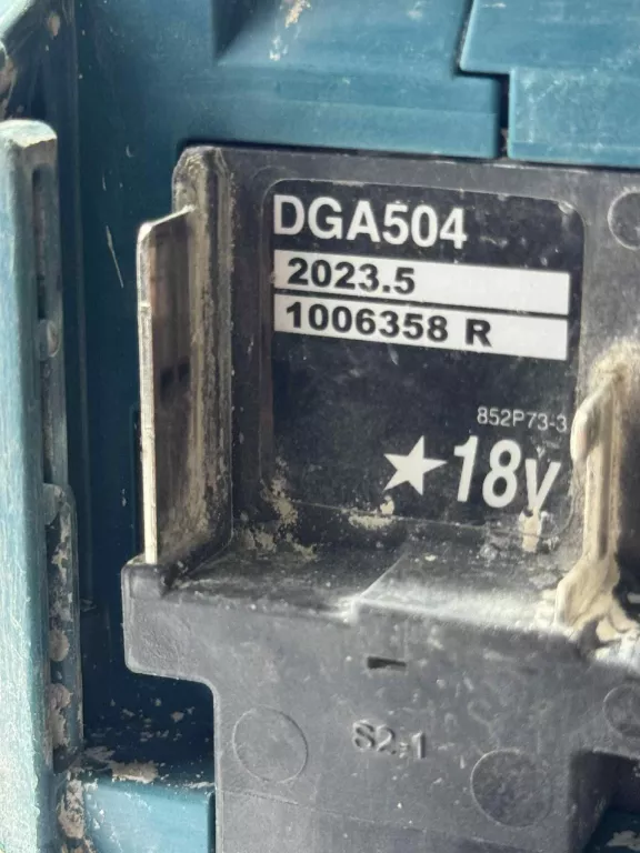MAKITA DGA504 AKUMULATOROWA SZLIFIERKA KĄTOWA 125MM + PODWOJNA ŁADOWARKA