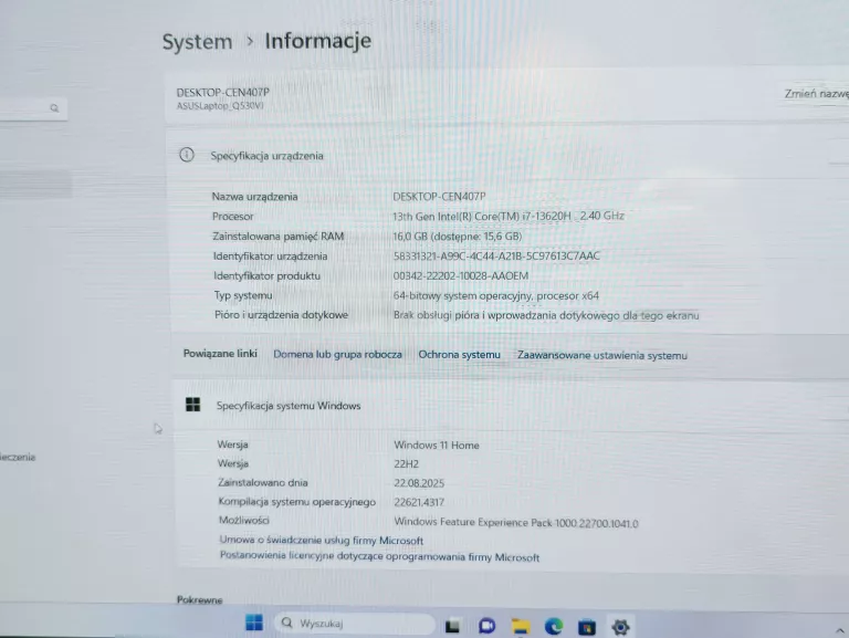 ASUS CREATOR Q530VJ 15.6" FHD OLED I7-13620H