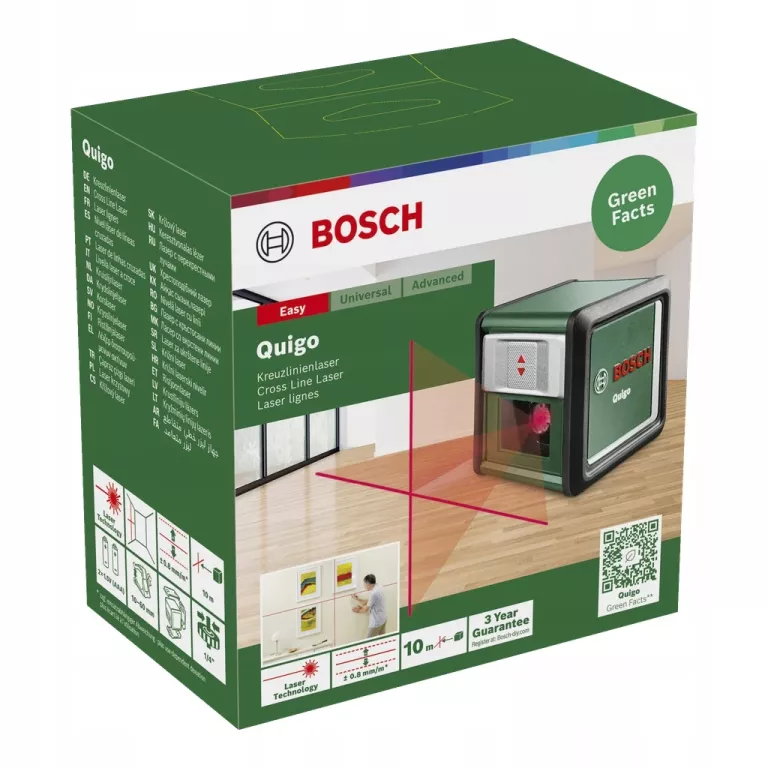 LASER KRZYŻOWY BOSCH QUIGO 0603663503 KOMPLET