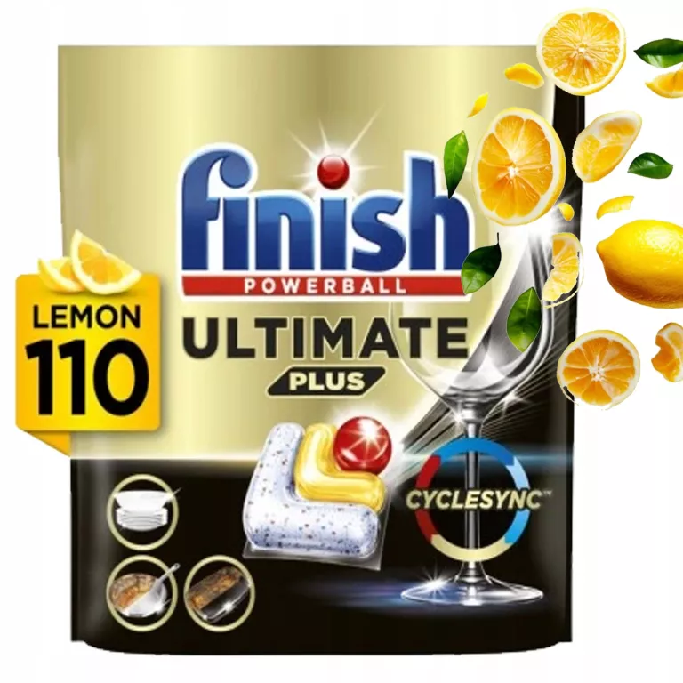 KAPSUŁKI DO ZMYWARKI FINISH POWERBALL ULTIMATE PLUS ALL IN 1 - 110 SZT.