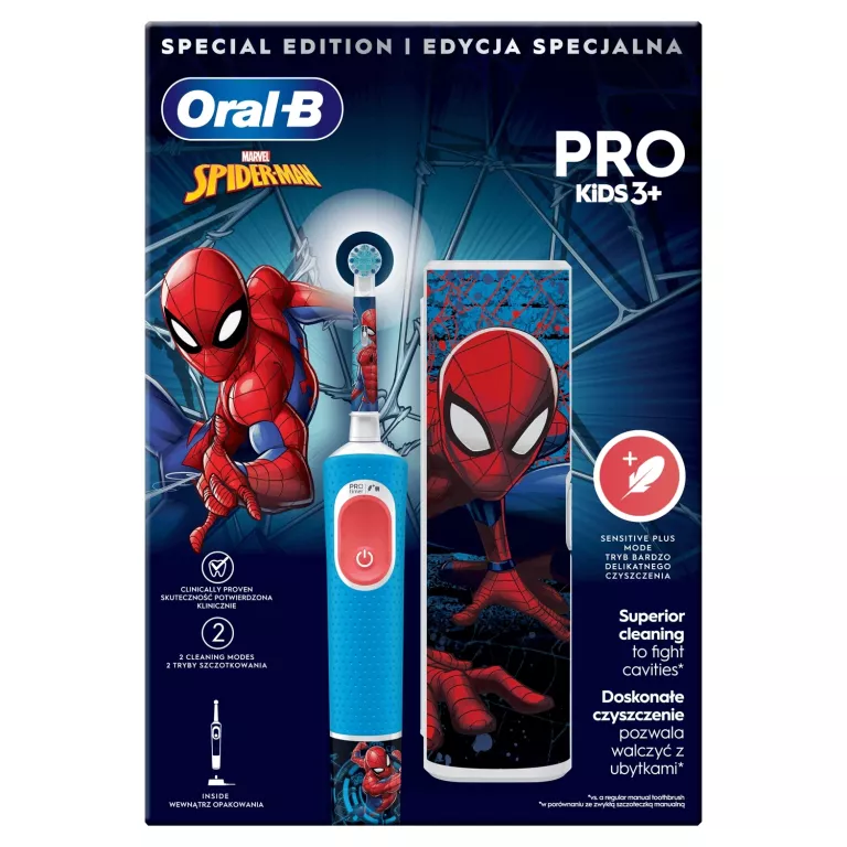 SZCZOTECZKA ELEKTRYCZNA ORAL-B PRO KIDS SPIDER-MAN