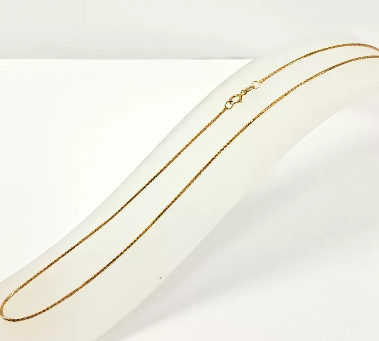 ZŁOTY ŁAŃCUSZEK LISI OGON 585 2G 45CM