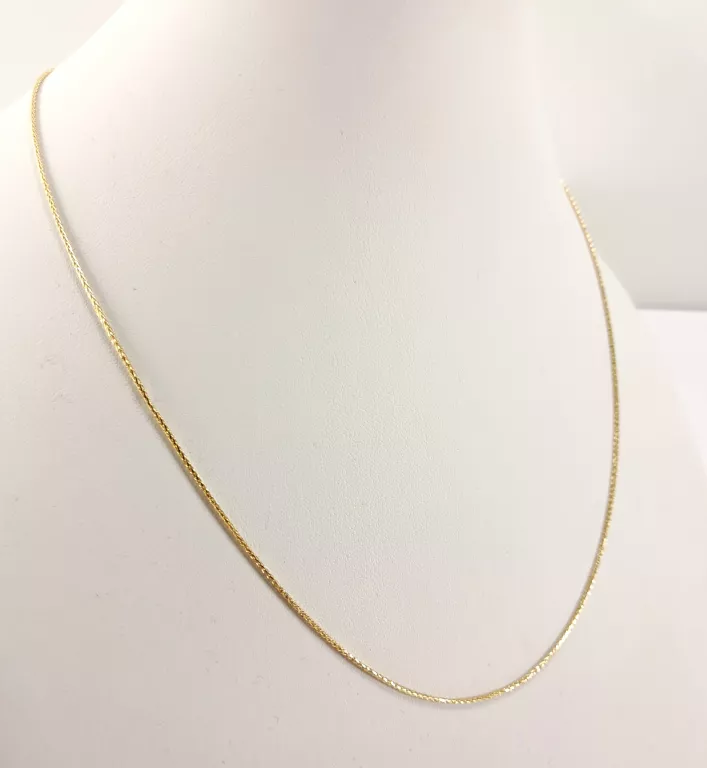 ZŁOTY ŁAŃCUSZEK LISI OGON 585 2G 45CM