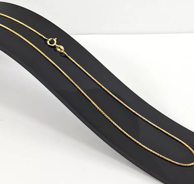 ZŁOTY ŁAŃCUSZEK LISI OGON 585 2G 45CM