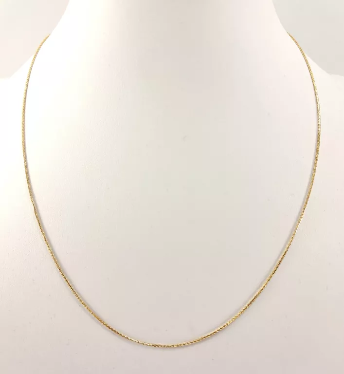 ZŁOTY ŁAŃCUSZEK LISI OGON 585 2G 45CM