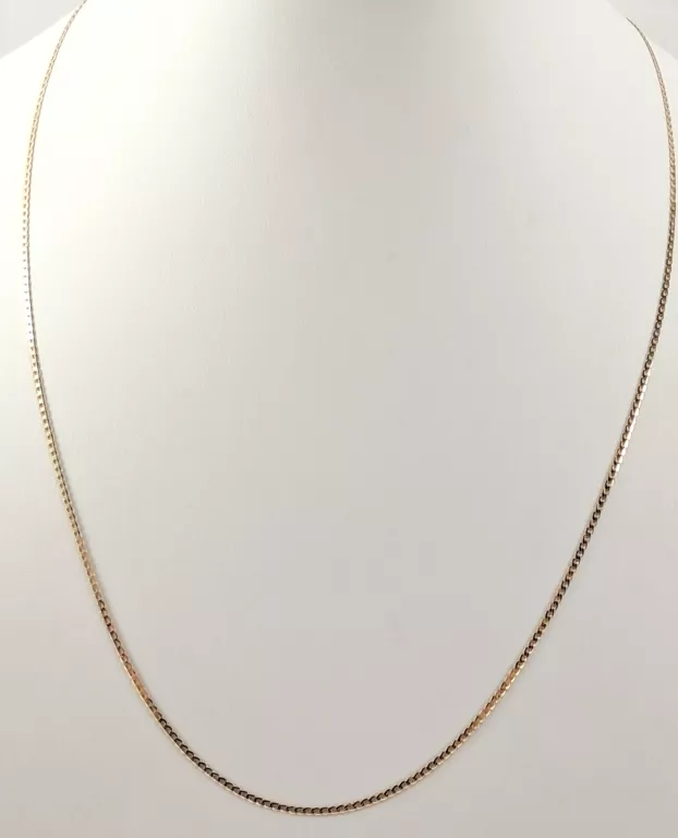 ZŁOTY ŁAŃCUSZEK PANCERKA 333 1,4G 52CM